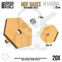 MDF Battletech Hex Bases - 32mm podstawki pod figurki 20szt.