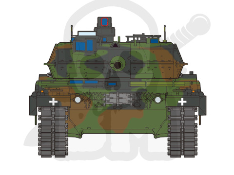 1:35 Tamiya 25207 Leopard 2 A6 Tank Ukraine 1:35 Tamiya 25207 Leopard 2 A6 Tank Ukraine