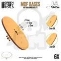 MDF Bases - Oval 75x42 mm podstawki pod figurki
