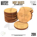 MDF Bases - Round 32 mm podstawki pod figurki