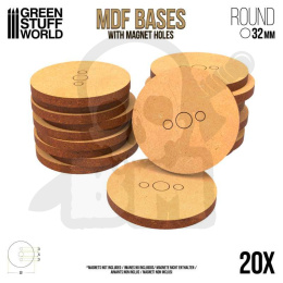 MDF Bases - Round 32 mm podstawki pod figurki