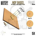 MDF Bases - Square 60 mm podstawki pod figurki 60x60mm