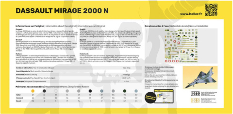 Heller 56321 Starter Set - Mirage 2000 N 1:72 Heller 56321 Starter Set - Mirage 2000 N 1:72