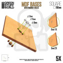 MDF Old World Bases - Square 50 mm