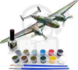 Pe-2FT Peshka 1:72 + farbki 2 pędzelki klej Polski dywizjon bombowy