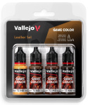 Vallejo 72385 Game Color Zestaw 4 farb - Leather