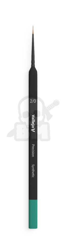 Vallejo B03020 Pędzel - Precision - Round Synthetic Brush, Triangular Handle No. 2/0