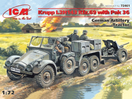 Krupp L2H142 Kfz.69 with Pak 36 German Artillery Tractor 1:72