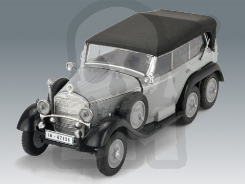 Mercedes G4 (1935 production) Soft Top WWII German Staff Car, snap fit/no glue 1:72 Mercedes G4 (1935 production) Soft Top WWII German Staff Car, snap fit/no glue 1:72