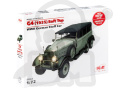 Mercedes G4 (1935 production) Soft Top WWII German Staff Car, snap fit/no glue 1:72