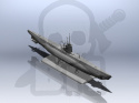 U-Boat Type IIB (1943) German Submarine 1:144