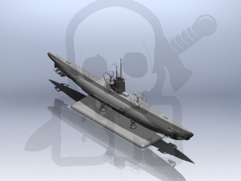 U-Boat Type IIB (1943) German Submarine 1:144 U-Boat Type IIB (1943) German Submarine 1:144