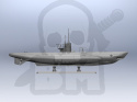 U-Boat Type IIB (1943) German Submarine 1:144