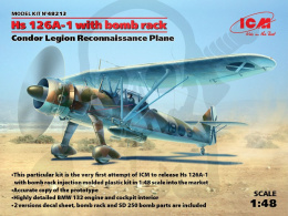 Hs 126A-1 with bomb rack Condor Legion Reconnaissance Plane 1:48