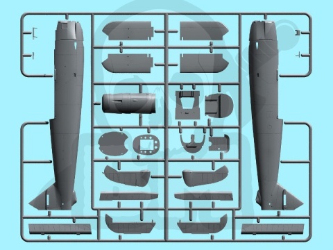 Hs 126A-1 with bomb rack Condor Legion Reconnaissance Plane 1:48
