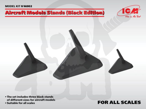 Aircraft Models Stands - czarne podstawki pod samoloty