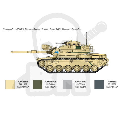 1:35 M60 A3 Medium Battle Tank 1:35 M60 A3 Medium Battle Tank