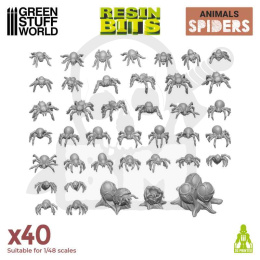 3D Printed Small Spiders - pająki 40 szt.
