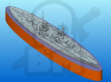 Kronprinzt WWI German Battleship (full hull & waterline) 1:700
