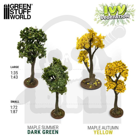 Ivy Foliage - Dark Green Maple - Large 1:35 - 1:43 140x70mm