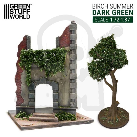 Ivy Foliage - Dark Green Birch - Small 1:72 - 1:87 140x70mm
