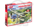 Heinkel He 51A-1 German Biplane Fighter 1:72