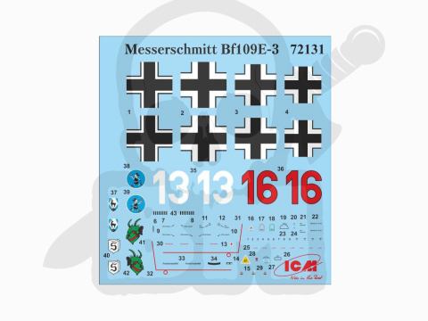 Messerschmitt Bf 109E-3 WWII German Fighter 1:72 Messerschmitt Bf 109E-3 WWII German Fighter 1:72