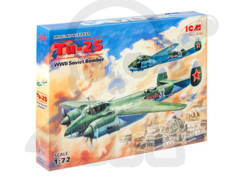 Tu-2S WWII Soviet Bomber 1:72
