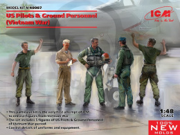 US Pilots and Ground Personnel (Vietnam War) 5 figures 1:48