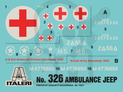 1:35 1/4 ton. 4x4 Ambulance Jeep