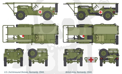 1:35 1/4 ton. 4x4 Ambulance Jeep