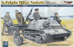 1:35 Tankietka TKS-MG15 z Wózkiem Transportowym