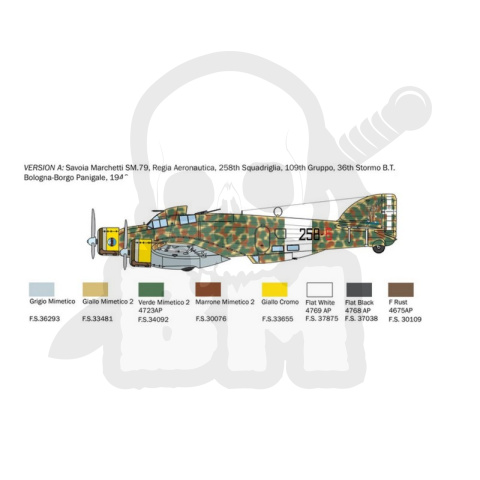 1:72 S.79 Sparviero Bomber version 1:72 S.79 Sparviero Bomber version