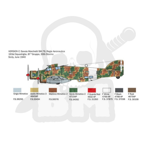1:72 S.79 Sparviero Bomber version 1:72 S.79 Sparviero Bomber version