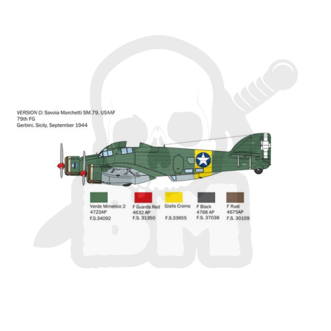 1:72 S.79 Sparviero Bomber version 1:72 S.79 Sparviero Bomber version