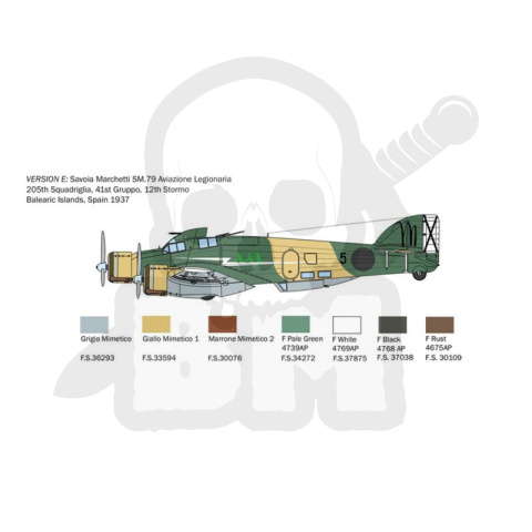 1:72 S.79 Sparviero Bomber version 1:72 S.79 Sparviero Bomber version