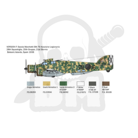 1:72 S.79 Sparviero Bomber version 1:72 S.79 Sparviero Bomber version