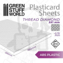 ABS Plasticard - Diamentowy arkusz teksturowany A4