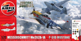 Airfix 50183 Gift Set - Messerschmitt Me262 & P-51D Mustang Dogfight Double 1:72