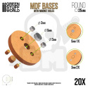 MDF Bases - Round 25mm x20