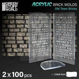 Acrylic molds - Old Bricks - plastikowe formy