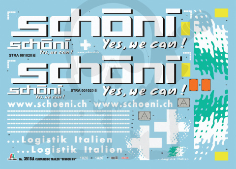 1:24 Naczepa ciężarówki Curtainside Trailer "Schoeni.ch"