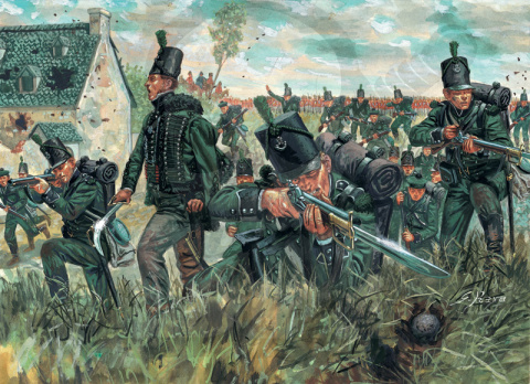 1:72 Napoleonic Wars British 95th rgt Green Jackets Waterloo 1815