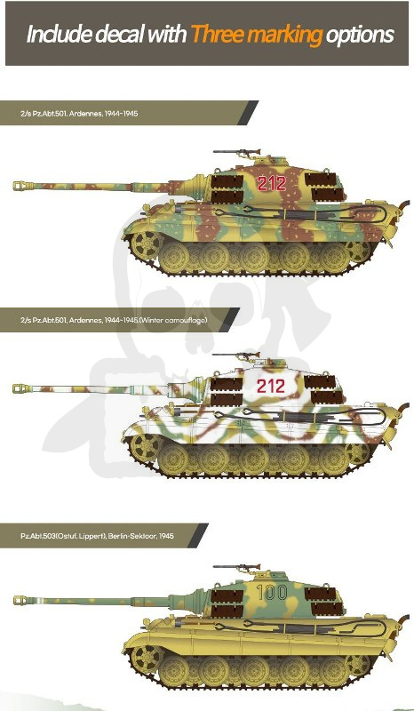 Academy 13423 German King Tiger Henschel Turret 1:72