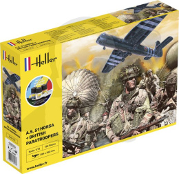 Heller 35313 Starter Set A.S. 51 Horsa + British Paratroopers 1:72