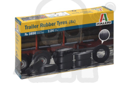 1:24 Trailer Rubber Tyres - 8 opon