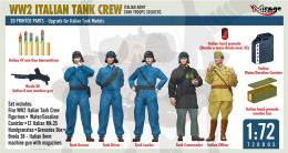 1:72 WW2 Italian Tank Crew - czołgiści i wyposażenie