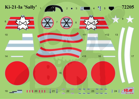 Ki-21-Ia Sally Japanese Heavy Bomber 1:72 Ki-21-Ia Sally Japanese Heavy Bomber 1:72