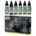 Green Stuff Paint Set - Black and White - farby 6x 17ml