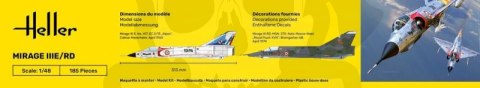 Heller 30422 Mirage IIIE-O-R-RD-EE-EA 1:48 Heller 30422 Mirage IIIE-O-R-RD-EE-EA 1:48